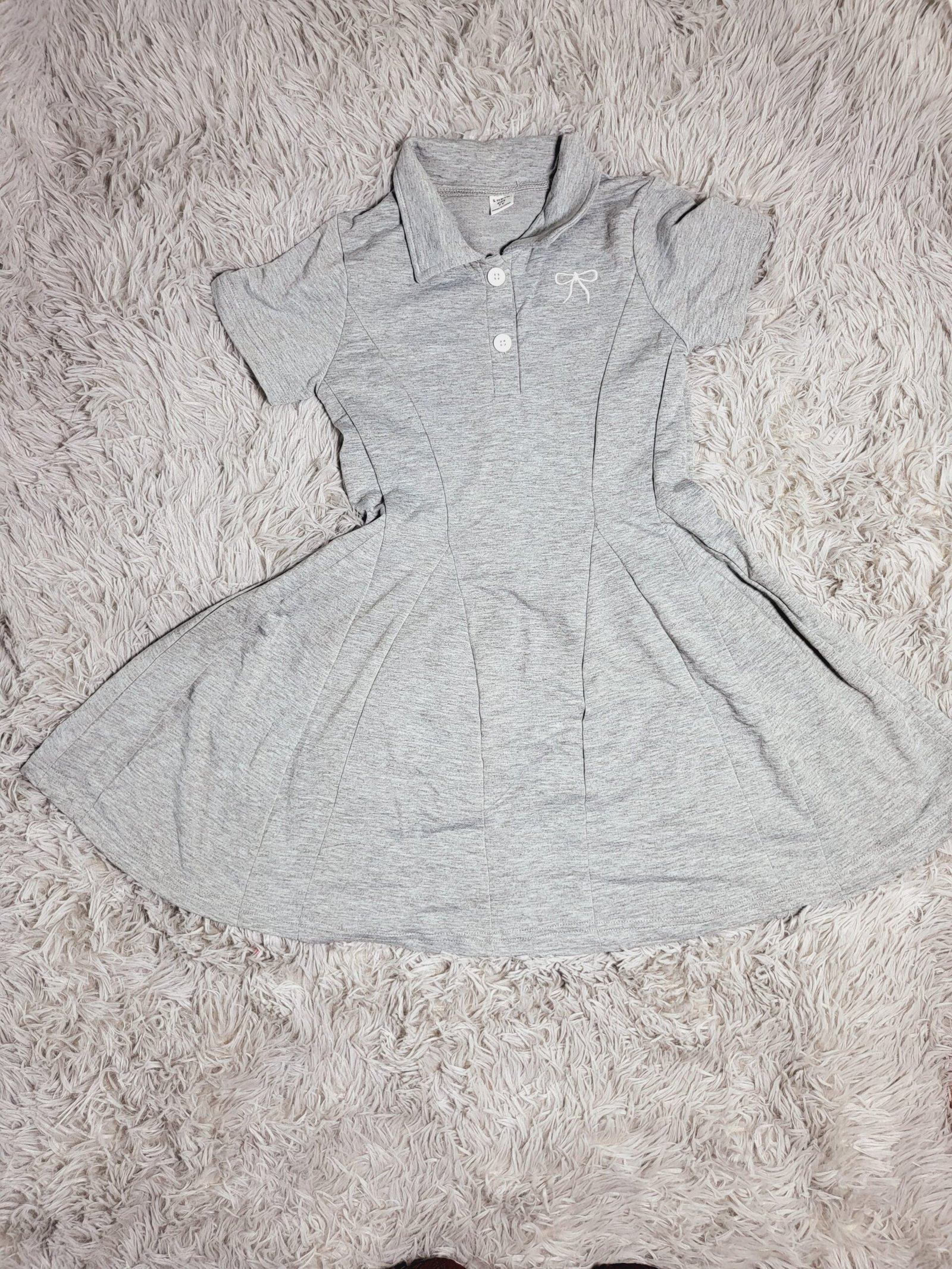 VESTIDO PARA NIÑA GRIS – ESTILO CASUAL Y CÓMODO #7