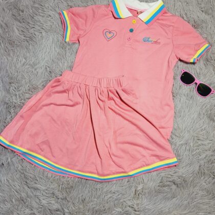VESTIDO PARA NIÑA ROSADO CON DETALLES MULTICOLOR – ESTILO CASUAL Y DIVERTIDO #6